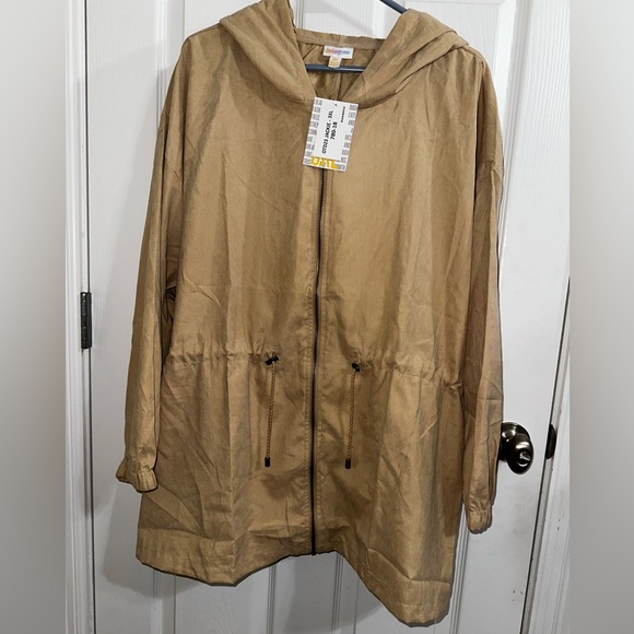 LuLaRoe Jackets & Blazers - LuLaRoe “Jackie Jacket”  Women’s XXXL beige Lightweight cinch waist